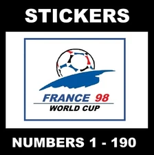 Panini 1998 World Cup football stickers #1 - 190