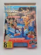 1991 HASBRO WWF UK 🇬🇧 Exclusive Talking Wrestling Ring MIB,UNUSED Works!! LQQK
