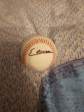 ezequiel duran autographed baseball