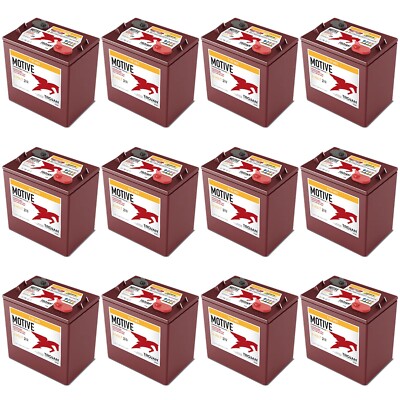 12 Pack of Trojan T105-AES 6V Superior Deep Cycling VRLA AGM Batteries - BCI GC2