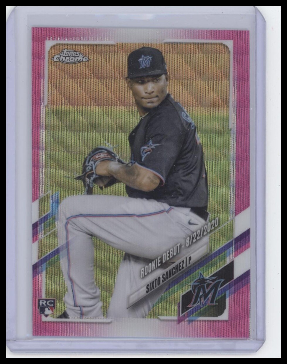 2021 Topps Chrome Update #USC90 Sixto Sanchez Pink Wave Refractor