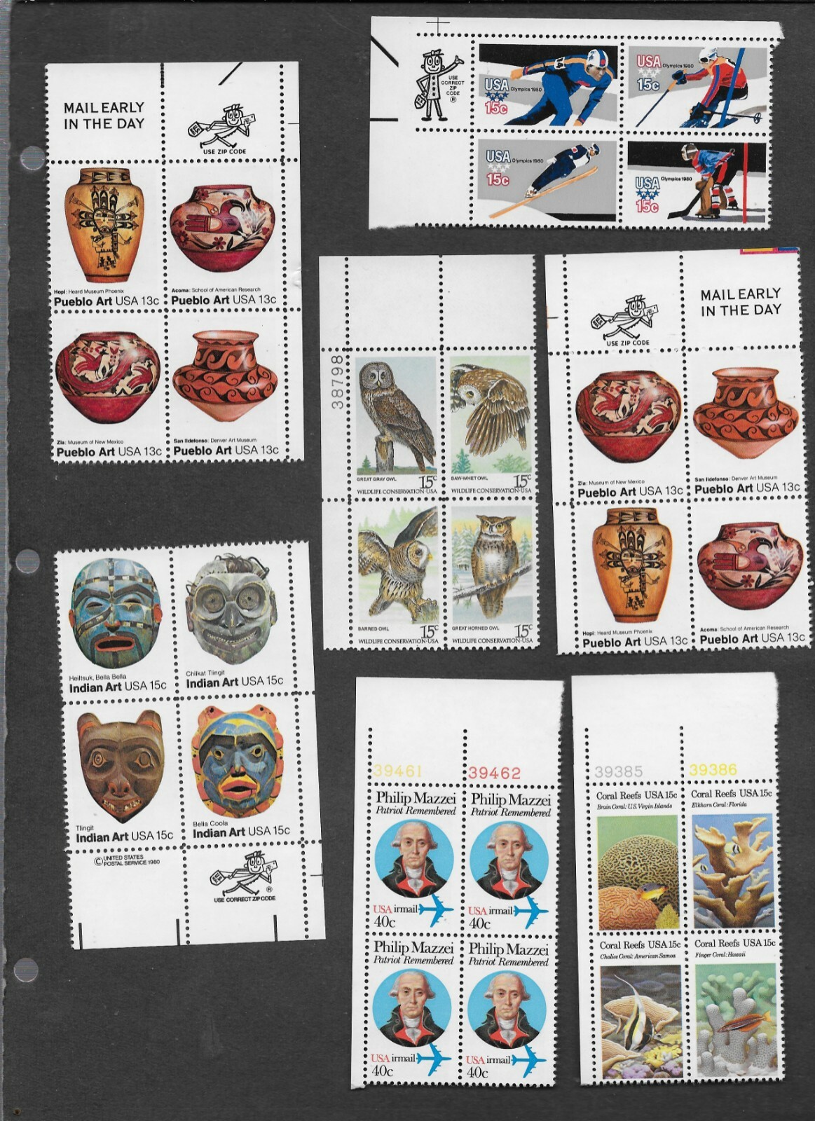USA modern corner blocks MNH VF | eBay