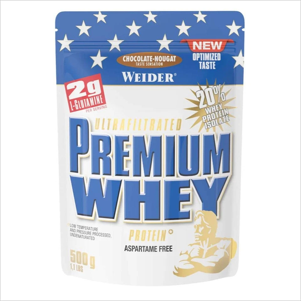 47,98EUR/kg, Weider Premium Whey Protein Eiweiss, 500g Beutel! - Bild 1 von 1