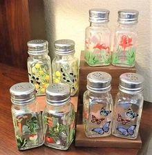 Michel Design Works Glass Salt & Pepper Shakers  ~~Various Designs~~  NEW
