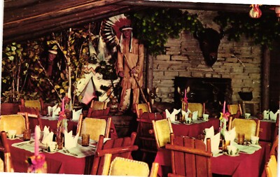The Rustic Manor Restaurant And Cocktail Lounge Gurnee ILL 60s Vintage Postcard