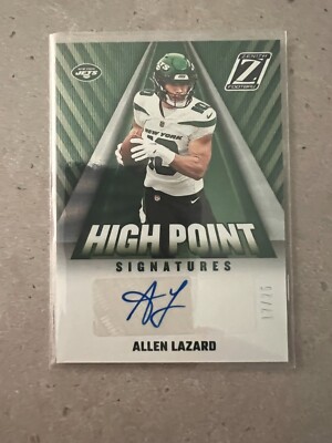 2023 Panini Zenith - High Point Signatures Spokes #HP-23 Allen Lazard /25