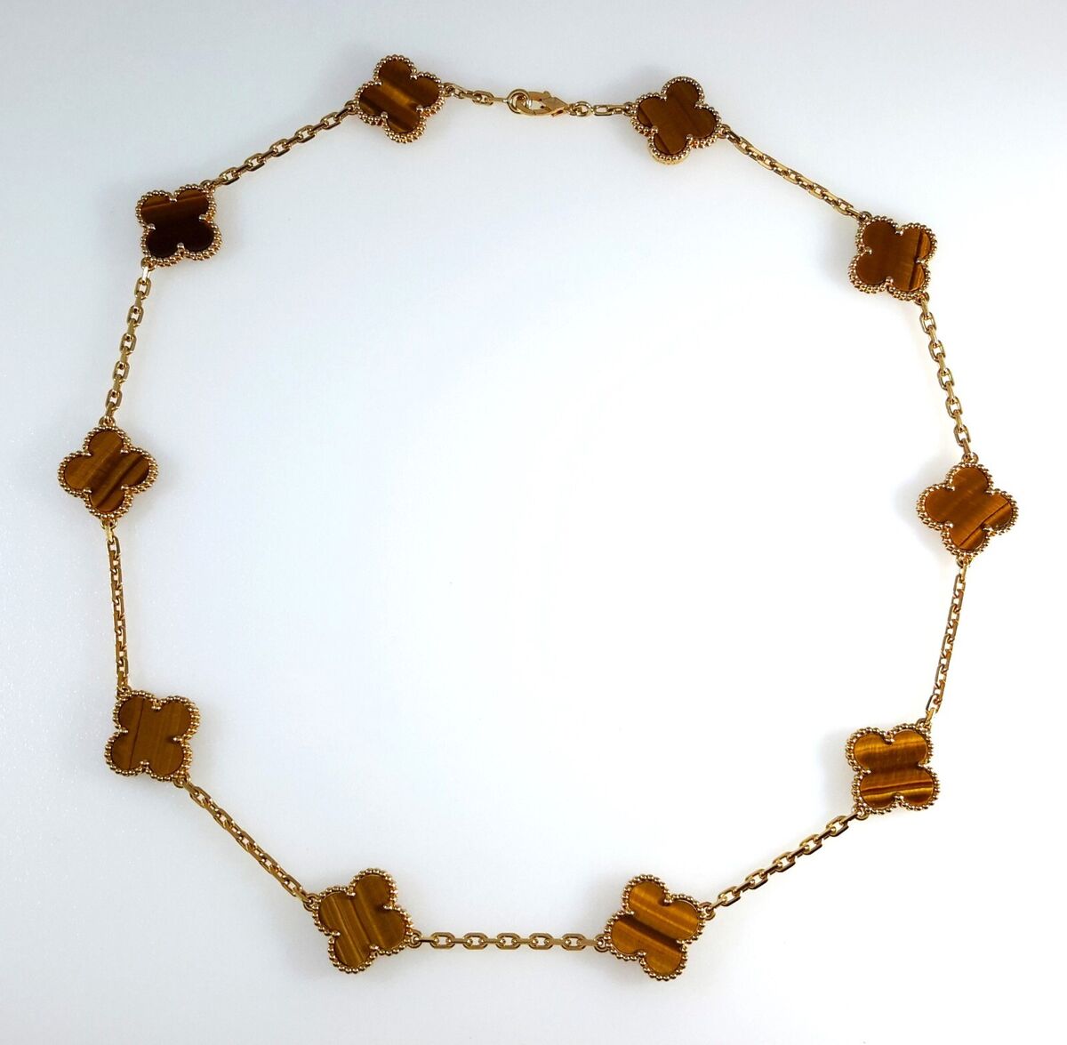 VAN CLEEF &ARPELS Tigers Eye 10 Motif 18K Yellow Gold VAN CLEEF &ARPELS Tigers Eye 10 Motif 18K Yellow Gold