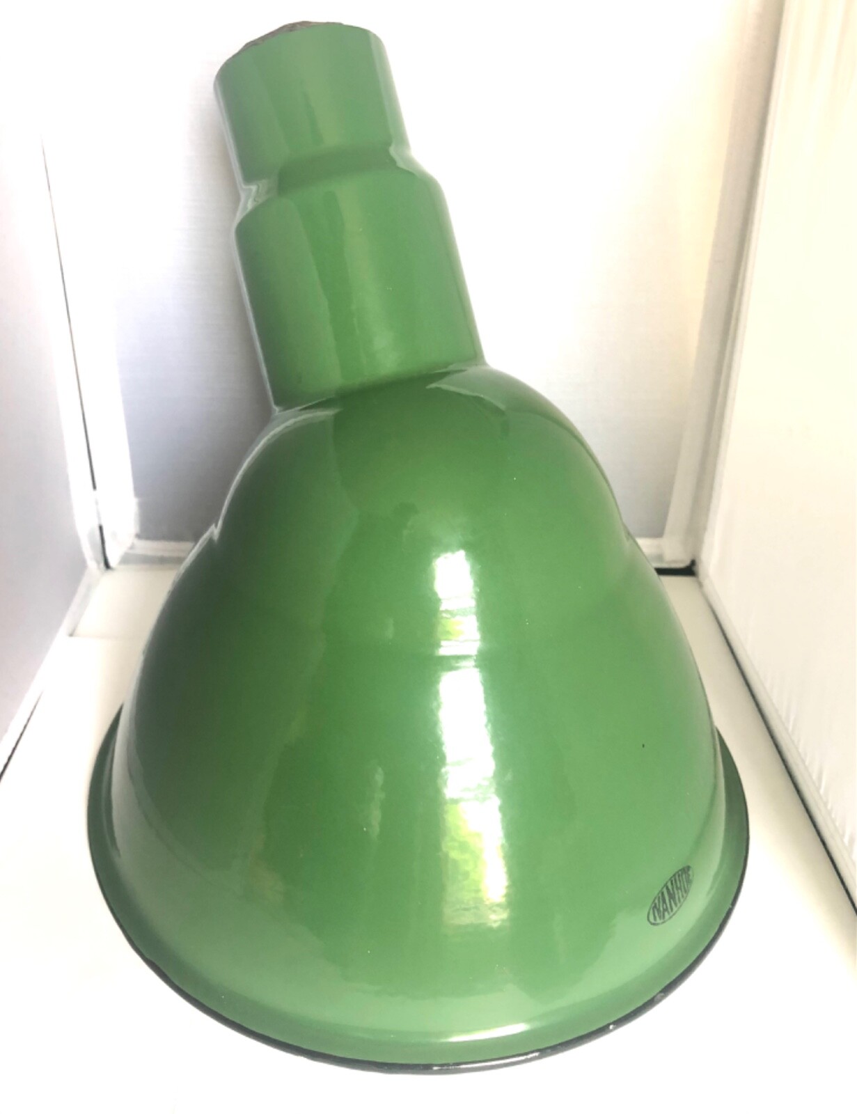 PRISTINE 1940s 50s IVANHOE Vintage Gas Station Pump Lamp Shade