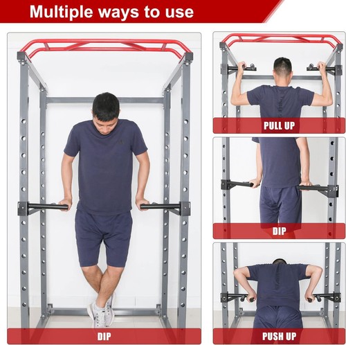 SYL Fitness Dip Bar Attachments For 2 X 2 Or 3 X 3 Power Rack - Narrow And Wide - Picture 6 of 12