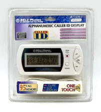 New Bell Phones Alphanumeric Caller ID Display #77170-1 LCD White NOS