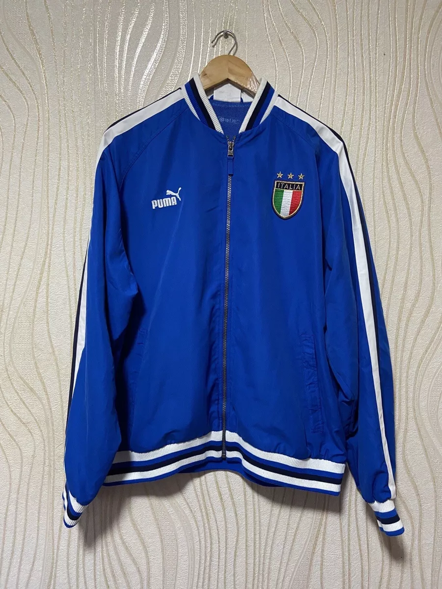 ITALY 2000s FOOTBALL SOCCER TRACK TOP JACKET PUMA sz XL MEN eBay