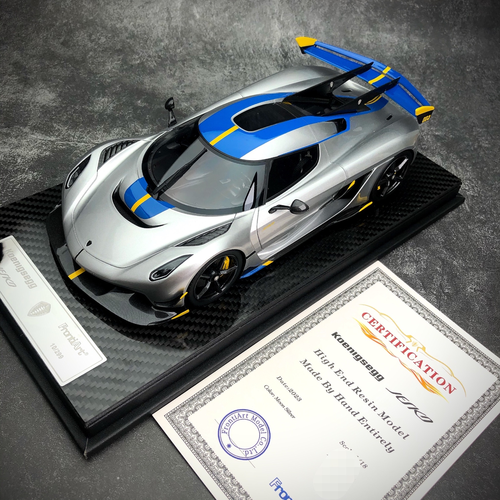 FrontiArt 1:18 Koenigsegg Jesko Resin Diecast Car Model Collection Hand-made