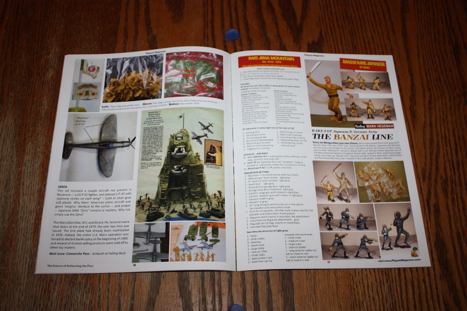 Playset Magazine 124 Mar/Apr/May 2023 Marx Iwo Jima Mountain eBay