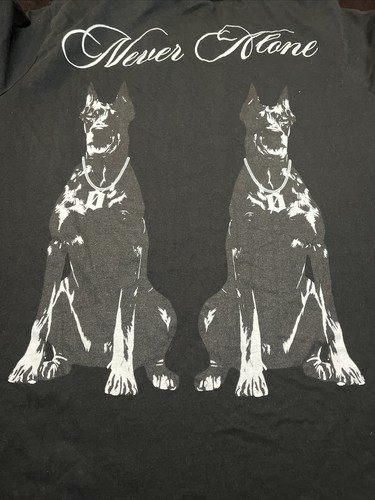 Live Look Loud Designer Black T Shirt Never Alone Doberman Loud Men’s Size M EUC - Picture 15 of 15