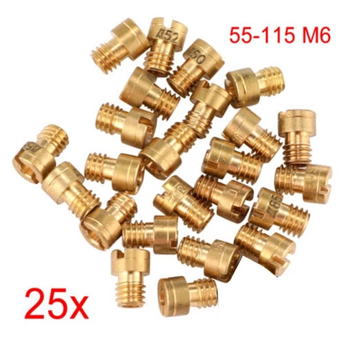 25x Hauptdüse 55-115 M6 Für Dellorto & Mikuni Vergaser 6mm Hauptdüsensatz Neu - Bild 8 von 8