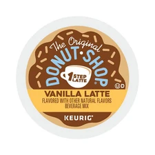 The Original Donut Shop Vanilla One Step Latte K-Cup, 20/Box