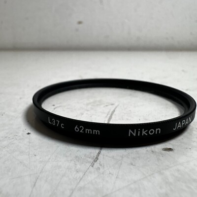 Vintage Nikon L37c 62mm UV Black Multi-Coated Camera Optical Lens Filter