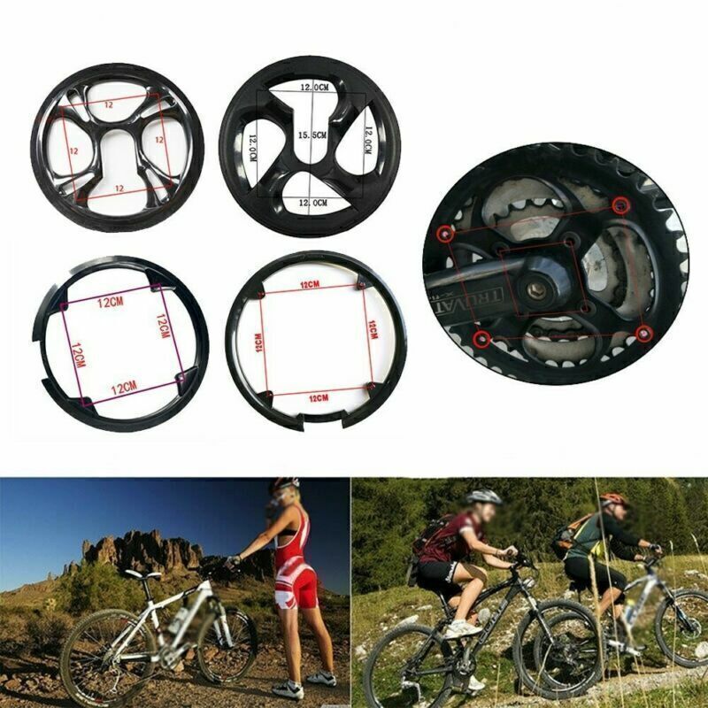Protector de cubierta de rueda de cadena de bielas de bicicleta MTB de 4 agujero