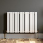 Designer Radiator Horizontal White Flat Panel Rads Double Panel ...