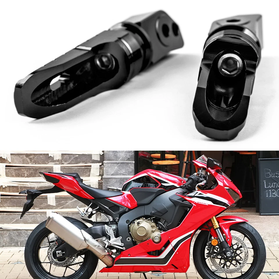 Rear Footrests Foot Peg for HONDA CBR600RR CBR250RR CBR1000RR CB1100 CBR900 BLK Foto 4 de 4