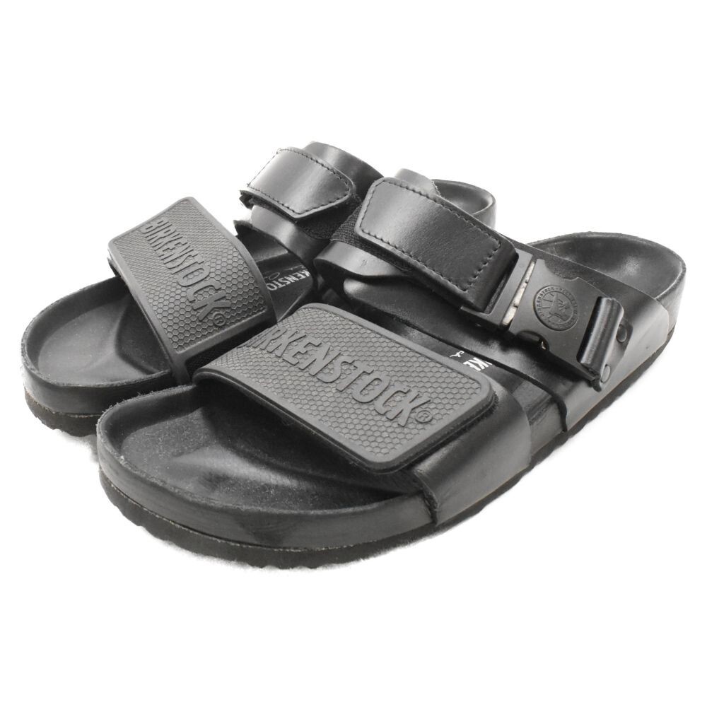 靴 Rick Owens X Birkenstock Arizona Sandals Rick Owens Arizona Natural Leather Black Iridescent