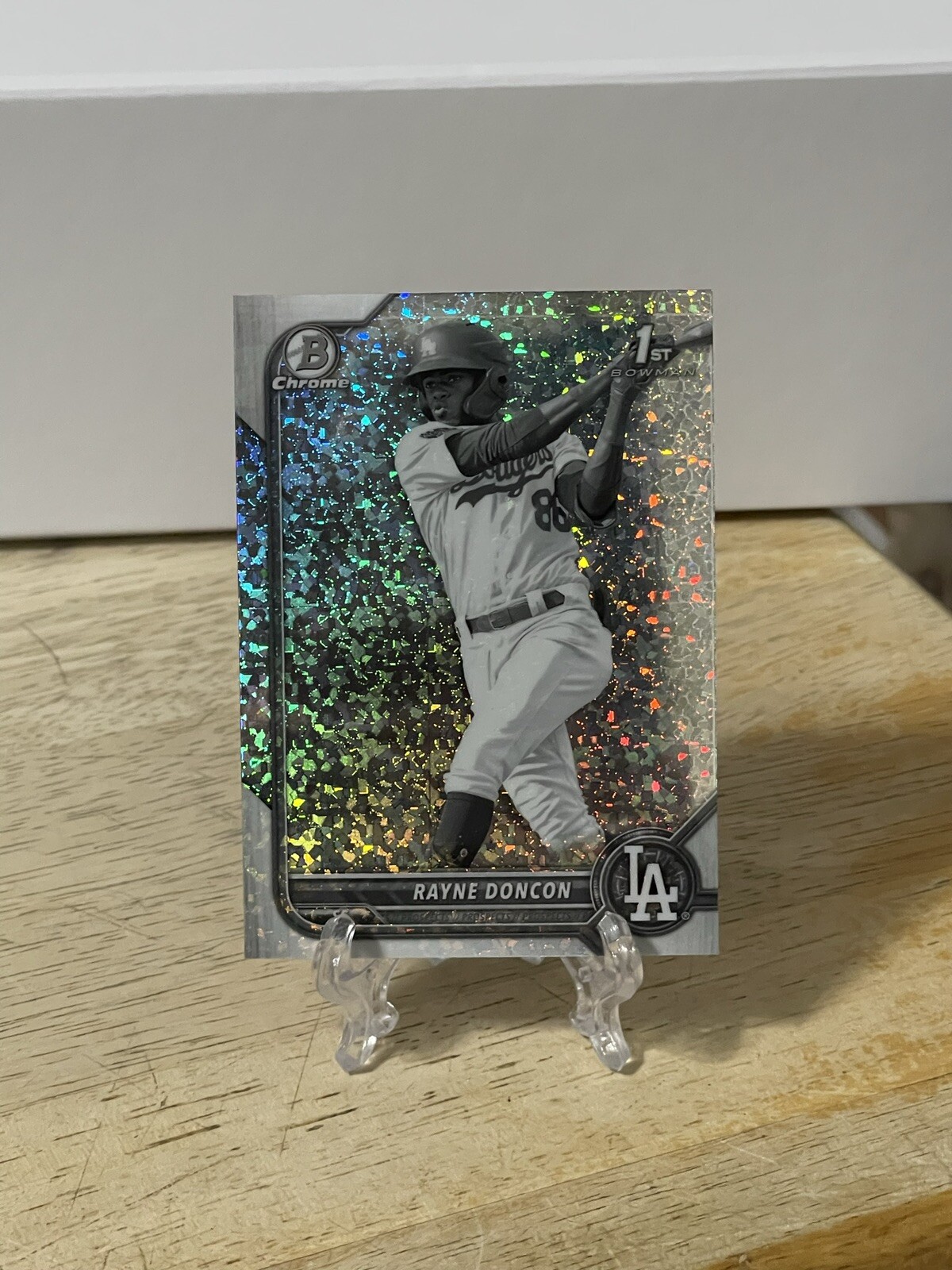 Rayne Doncon 2022 Bowman Chrome 1st Black & White Mini Diamond Refractor BCP-202