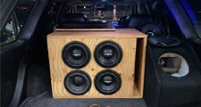 Custom Subwoofer Box with 4 8 Skar Audio Subwoofers