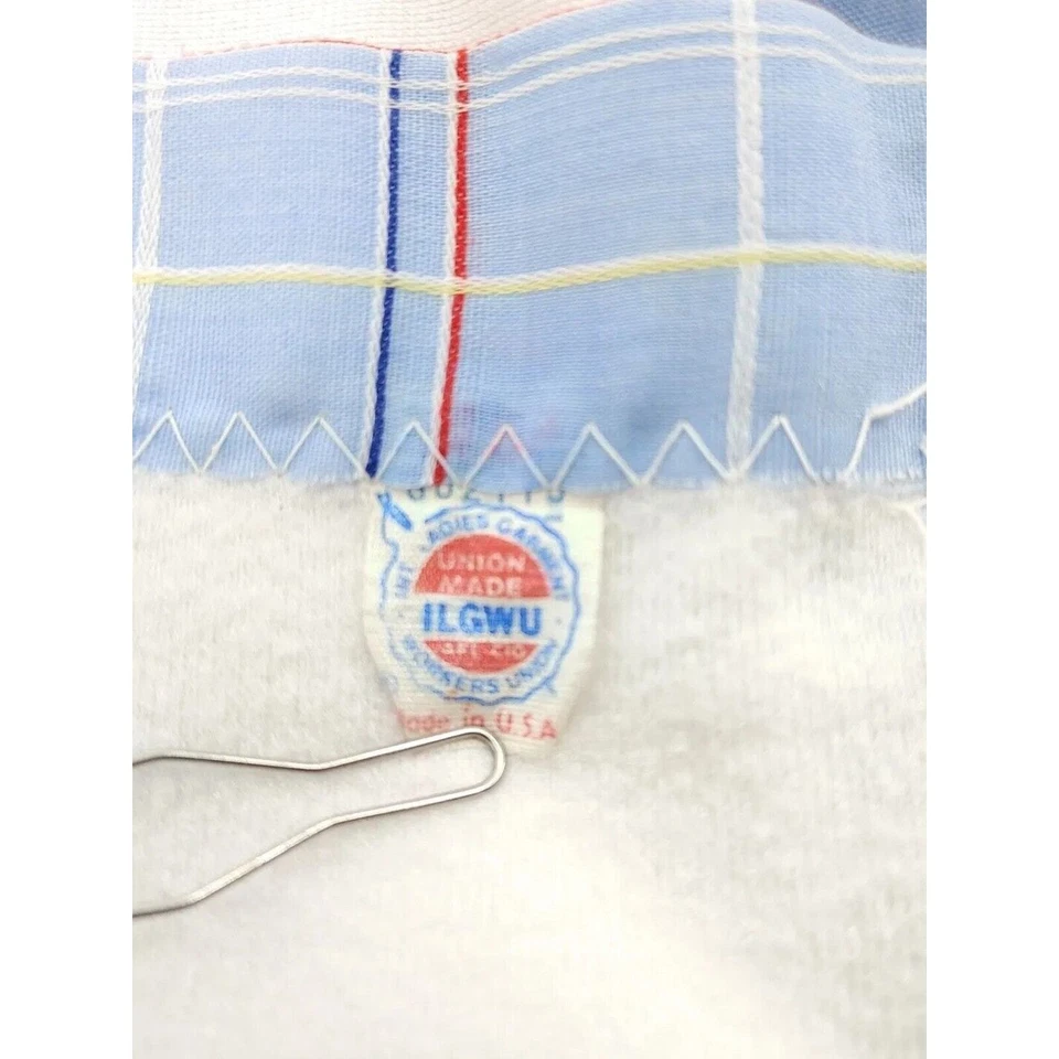 Manta bebé Paddington Bear 1980 blanca Quiltex Eden Union hecha en EE. UU. DE COLECCIÓN Foto 3 de 4