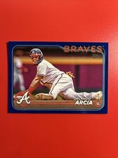 2024 Topps #88 ORLANDO ARCIA Royal Blue Border Parallel SP Atlanta Braves