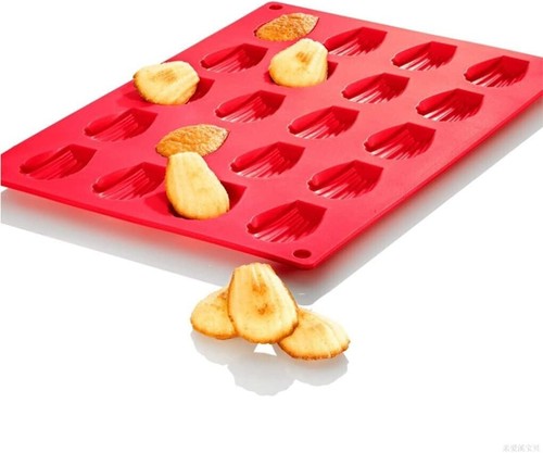 20 Holes Silicone Red Shell Mold Cake Chocolate Baking Tools Cupcakes Brand New - Picture 6 of 6