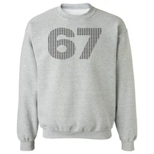 Six Seven 6 7 Meme - Funny 67 Gen Alpha Halloween Unisex Crewneck Sweatshirt