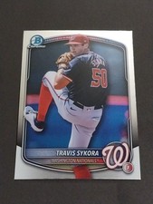 TRAVIS SYKORA 2025 Bowman Draft Baseball Chrome MLB Pre-Rookie Card #BDC137