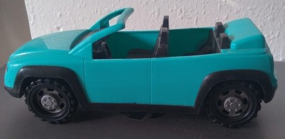 8'' Aqua Plastic Convertible Sedan Plus Xtras, by Kid Connection, Preowned