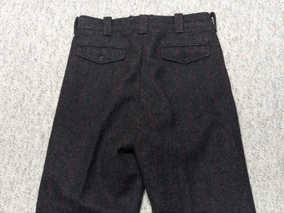 vintage USA made WOOLRICH hunting MALONE pants 34x30 wool