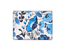 New Kate Spade Floral Small Slim Card Holder Blue Multicolor, staci