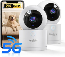 Pet Camera, 5G/2.4Ghz Dog Camera with Phone App, 360° Pan/Tilt Security Camera I