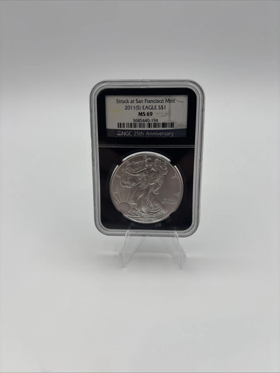 2011 W EAGLE 銀貨 MS 69 NGC認証 American Eagle MS 69 Graded 2011 Silver Bullion Coins for sale | eBay