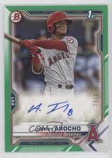 2021 Bowman Paper Prospect Green Border 73/99 Jeremy Arocho #PAPR-JA Auto sc8