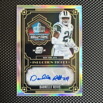 2025 Panini Contend HOF Induction ticket Darrell’s Revis (AU) 24/25 Number Match