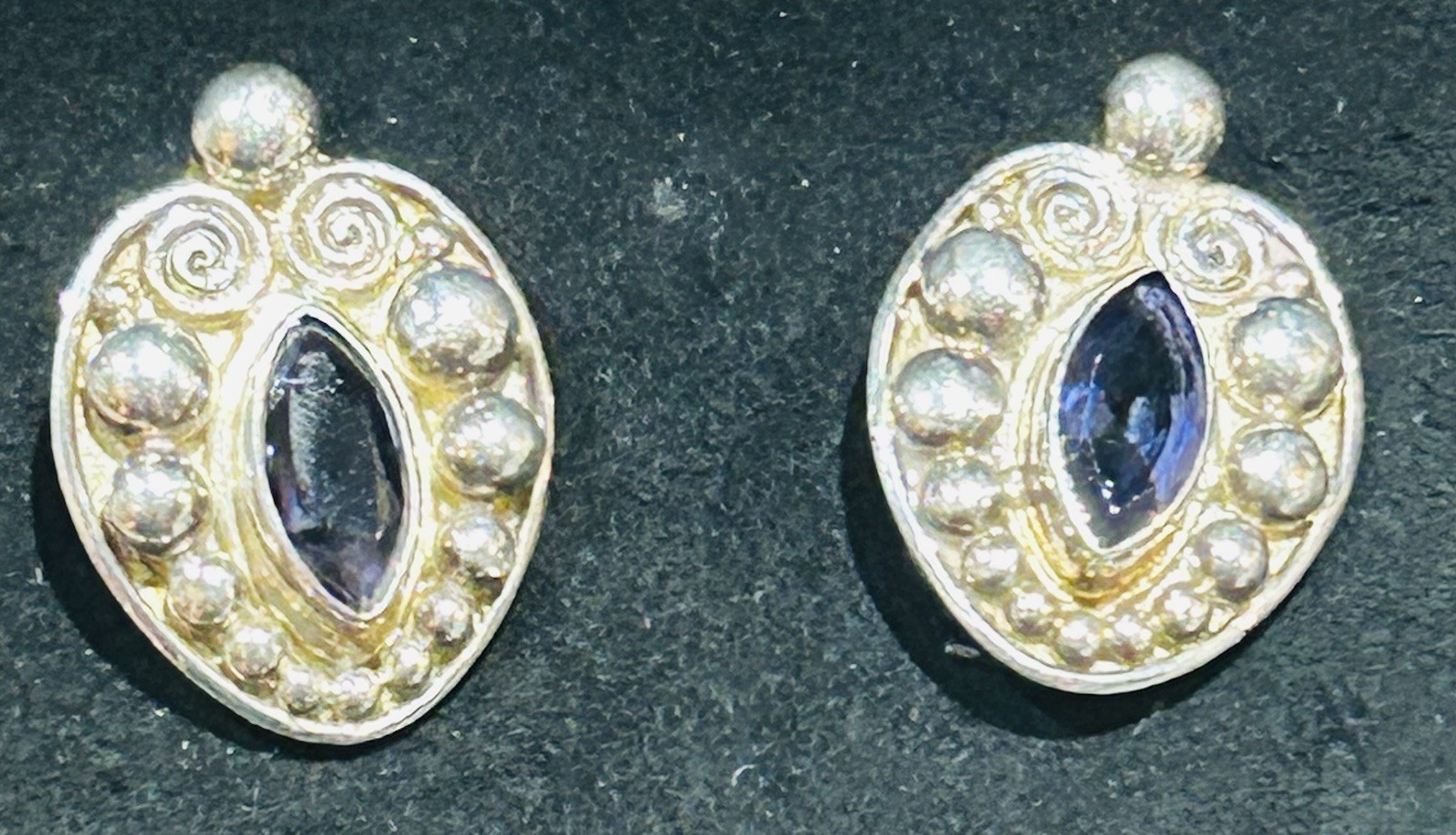 Sajen Solid Sterling Silver Post Earrings With Ma… - image 5