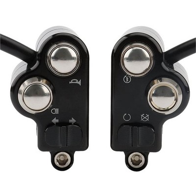 Motorcycle Handlebar Switch Control 22mm Racer Modified Part With Harness（55CM)