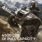 Electric Winch ATV UTV 4500 lb Synthetic Rope Waterproof Remote Control