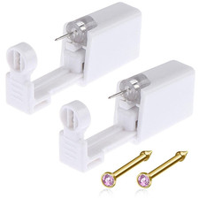 Nose Piercing Gun Kit - 6Pcs Self Nose Piercing Kit Unit Disposable Nose Piercin