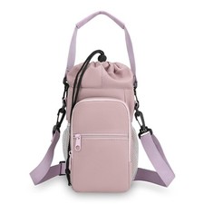 Portable Water Bottle Carrier Insulated Cup Cover Bag Holder Pouch With Strap