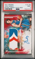 2021 PANINI ORIGINS JERSEY RED JOSH GIDDEY ROOKIE RC AUTO /49 PSA 9 POP 1