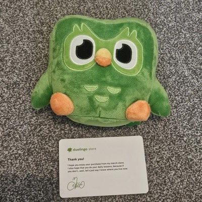 Duolingo Store offizielles Plüschtier 8,5 Zoll Duo grüne Eule Puppe Stofftier