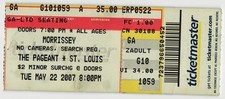 2007 Morrissey Kristeen Young Concert Ticket Stub St Louis MO