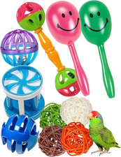 10-Pack Bird Toys   Colorful Fun for Conures, Budgies, Parakeets  Small Birds 