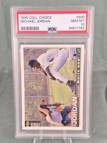 Upper Deck 1995 Collector's Choice Michael Jordan #500 White Sox Baseball PSA 10