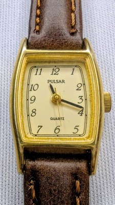 1991 Vintage Pulsar Seiko Women's Quartz Daily Wear Watch. 1N01-1M34, Runs Well.